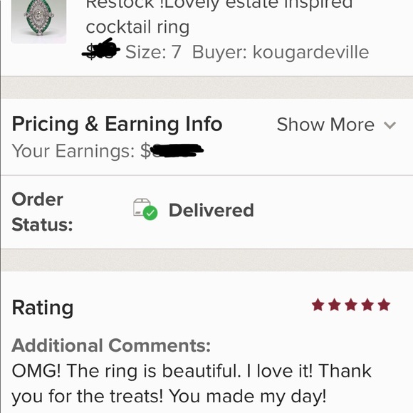 Last 1!Hot oversized estate inspired cocktail ring - Picture 5 of 7